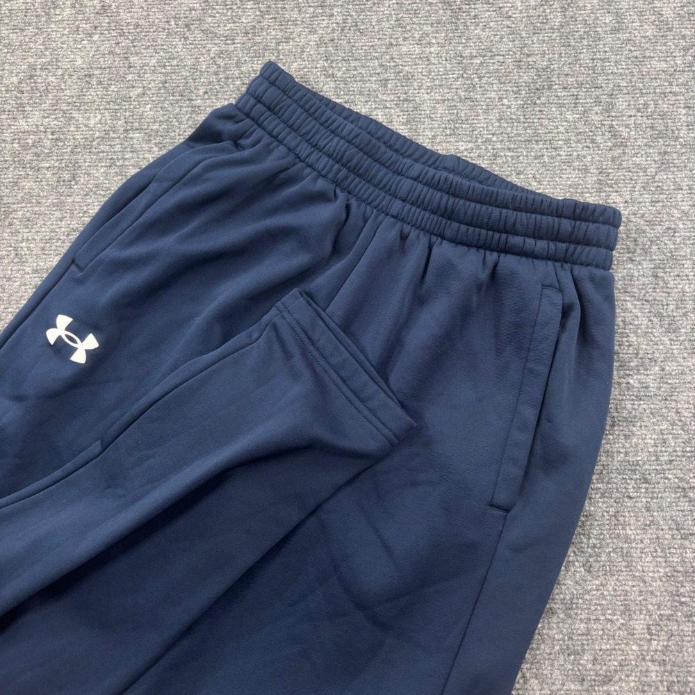 Under Armour Sweatpants Size M Navy Blue‎ Fleece Lined Loose Fit Mens